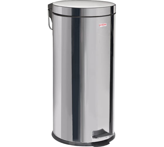 Изображение товара Ведро-контейнер для мусора (урна) с педалью LAIMA Classic, 30 л, зеркальное, нержавеющая сталь, внутреннее ведро 880978