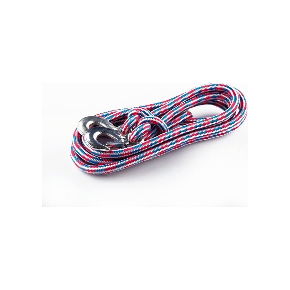 Изображение товара Трос веревочный усиленный Сибшнур № 6 12т 5м 2 крюка