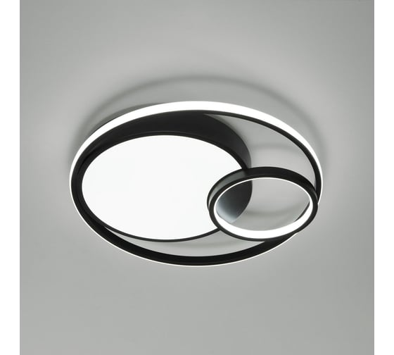 Изображение товара Потолочный светодиодный светильник Eurosvet с регулировкой яркости и цветовой температуры 90254/1 черный a057128