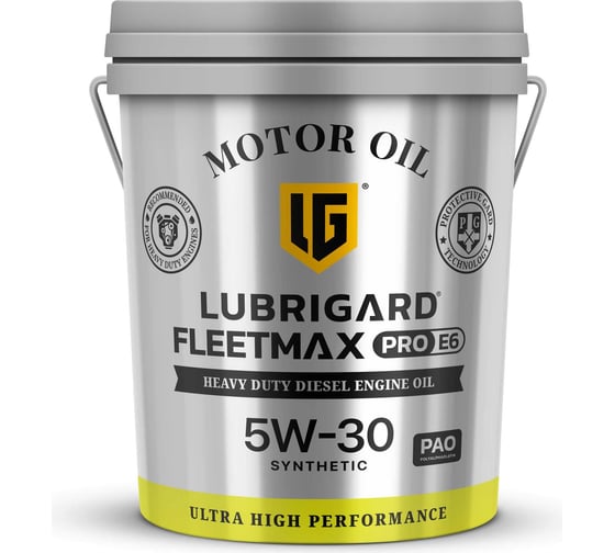 Изображение товара Моторное масло для дизельных двигателей LUBRIGARD FLEETMAX PRO E6 5W-30 LGPFME6530CPL19