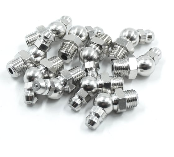 Изображение товара Пресс-масленка (тавотница) Harrison угловая 45гр. М8 нержавеющая сталь (упак. 10 шт) TPS-TVT45M8SS(10)