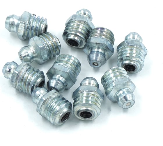 Изображение товара Пресс-масленка (тавотница) Harrison прямая М10x1.5 оцинкованная сталь (упак. 10 шт) TPS-TVT00M10-1,5ZN(10)