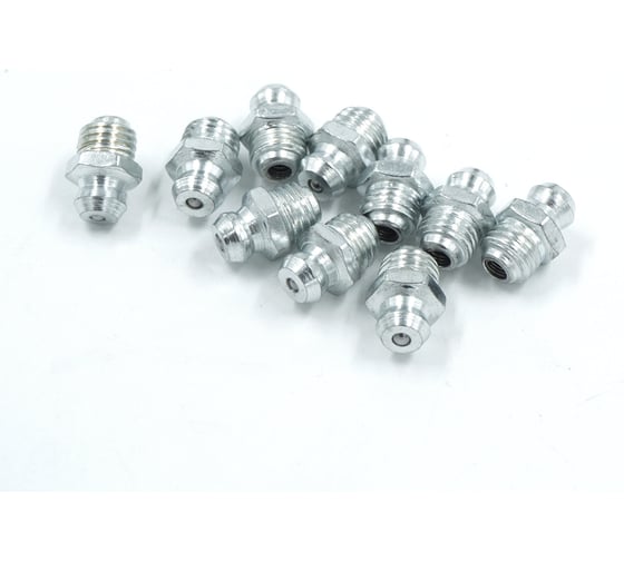 Изображение товара Прямая пресс-масленка (тавотница) М8х1, оцинкованная сталь, упак. 10 шт Harrison TPS-TVT00M8ZN (10)