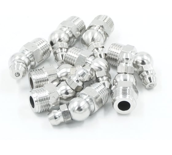 Изображение товара Угловая пресс-масленка (тавотница) 45°, М10х1, нержавеющая сталь, упак. 10 шт Harrison TPS-TVT45M10SS (10)