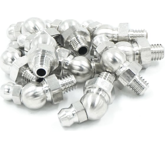 Изображение товара Угловая пресс-масленка (тавотница) 45°, М6х1, нержавеющая сталь, упак. 10 шт Harrison TPS-TVT45M6SS (10)