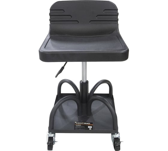 Изображение товара Стул рабочий WIEDERKRAFT для автослесаря, детейлинга с лотком для инструмента WDK-86018