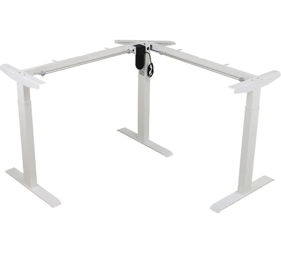 Изображение товара Подстолье с регулировкой высоты LuxAlto 3S2 TRI-POWER, лофт, 1 мотор, 3 ножки, модуль управления (4 настройки памяти), USB+, TYPEC, белый 17043