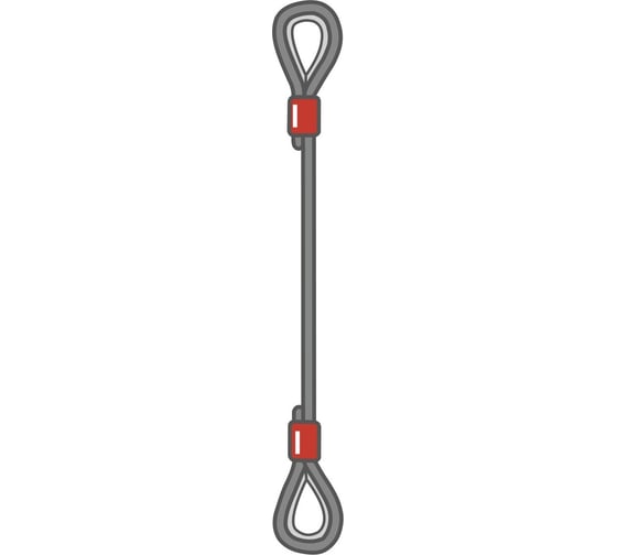 Изображение товара Трос буксировочный стальной ТамбовТехСнаб 48т 7м (30,5мм) 7930130719530