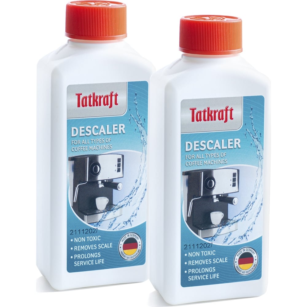 Изображение товара Средство от накипи для кофемашин Tatkraft 250 мл 2 упаковки очищение