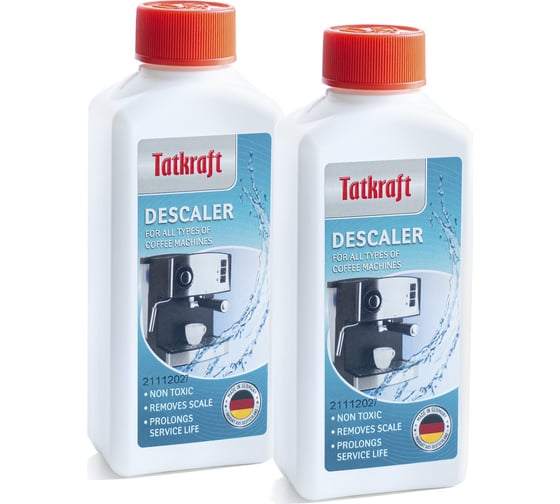 Изображение товара Средство от накипи для кофемашин Tatkraft 250 мл, 2 упаковки 15395