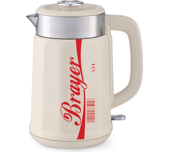 Изображение товара Электрический чайник BRAYER 1081BR VNQ by STRIX 2200 Вт, 1.7 л, Cool Touch, автоотключение BR1081