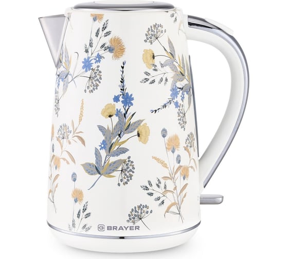 Изображение товара Электрический чайник BRAYER 1083BR VNQ by STRIX 2200 Вт, 1.7 л, стальной корпус, автоотключение BR1083