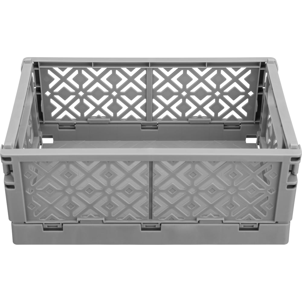 Изображение товара Складной ящик Econova Stocky L серый 10.5 л