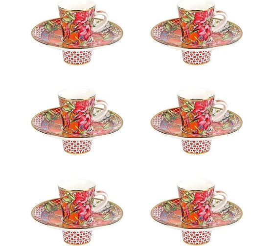 Изображение товара Кофейный набор Nouvelle Secret Garden 12 предметов на 6 персон, 90 мл 0200151