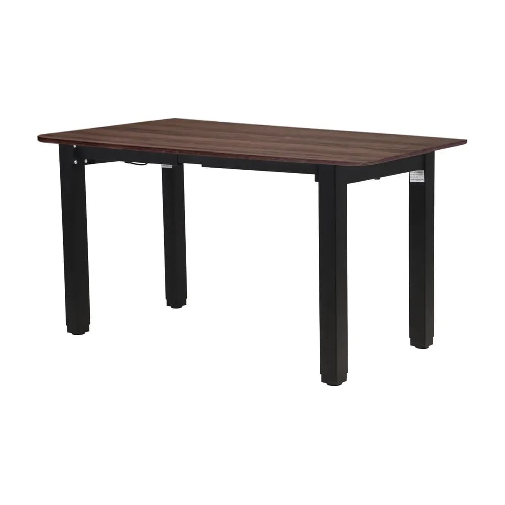 Изображение товара Электрический офисный подъемный стол с памятью LuxAlto 4S2, черное подстолье, коричневая столешница ЛДСП, 180x80 см 34322