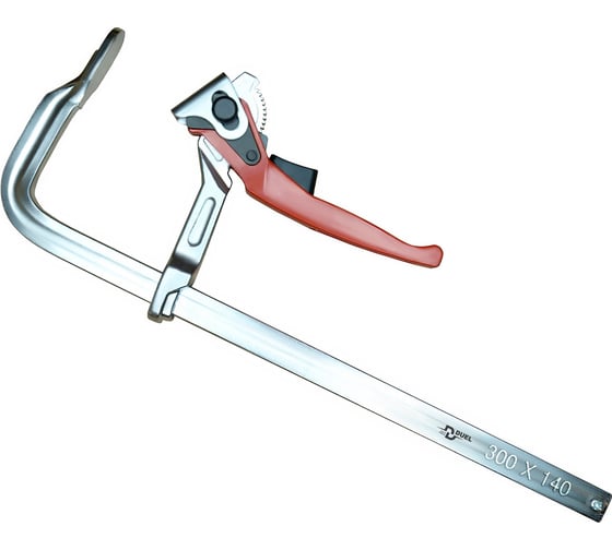 Изображение товара Столярная F-образная струбцина DUEL c быстрым зажимом 140x300 мм, 38003014