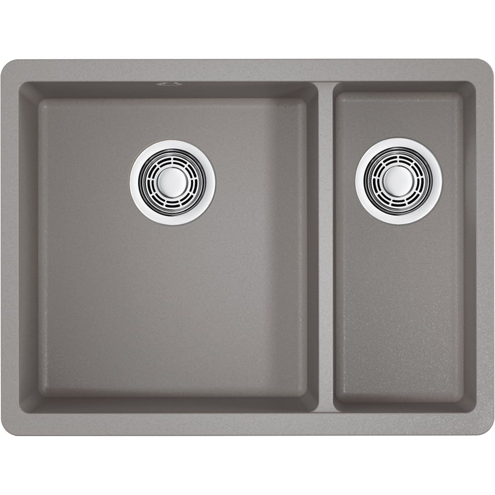 фото Кухонная мойка omoikiri kata 55-2-u-gr artgranit/leningrad grey 4993390