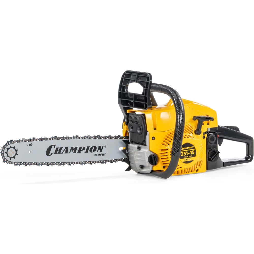 Изображение товара Бензопила Champion 0,325-1,5-64 мощность 2.3кВт длинна шины 45 см