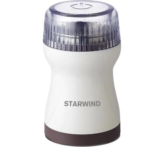 Изображение товара Кофемолка STARWIND SGP4422 200 Вт система помола ротационный нож, вместимость 40 г белый/коричневый 436682