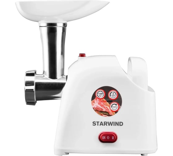 Изображение товара Мясорубка STARWIND SMG3110 1500Вт белый 1487966