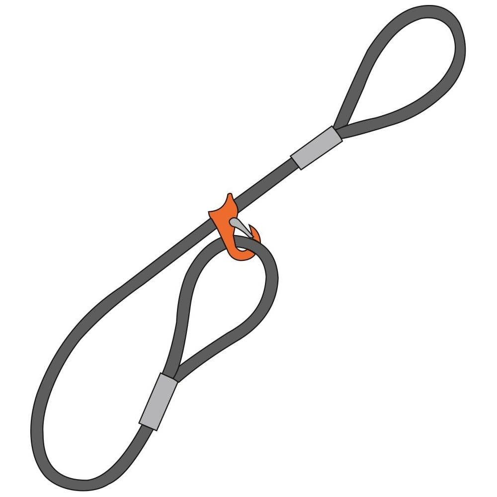 Изображение товара Строп чокер ТамбовТехСнаб 1СКч 1.25 т 1 м с плавающим крюком