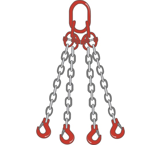 Изображение товара Цепной четырехветвевой строп ТамбовТехСнаб 4СЦ 26.5 т, 3 м 7930130720581