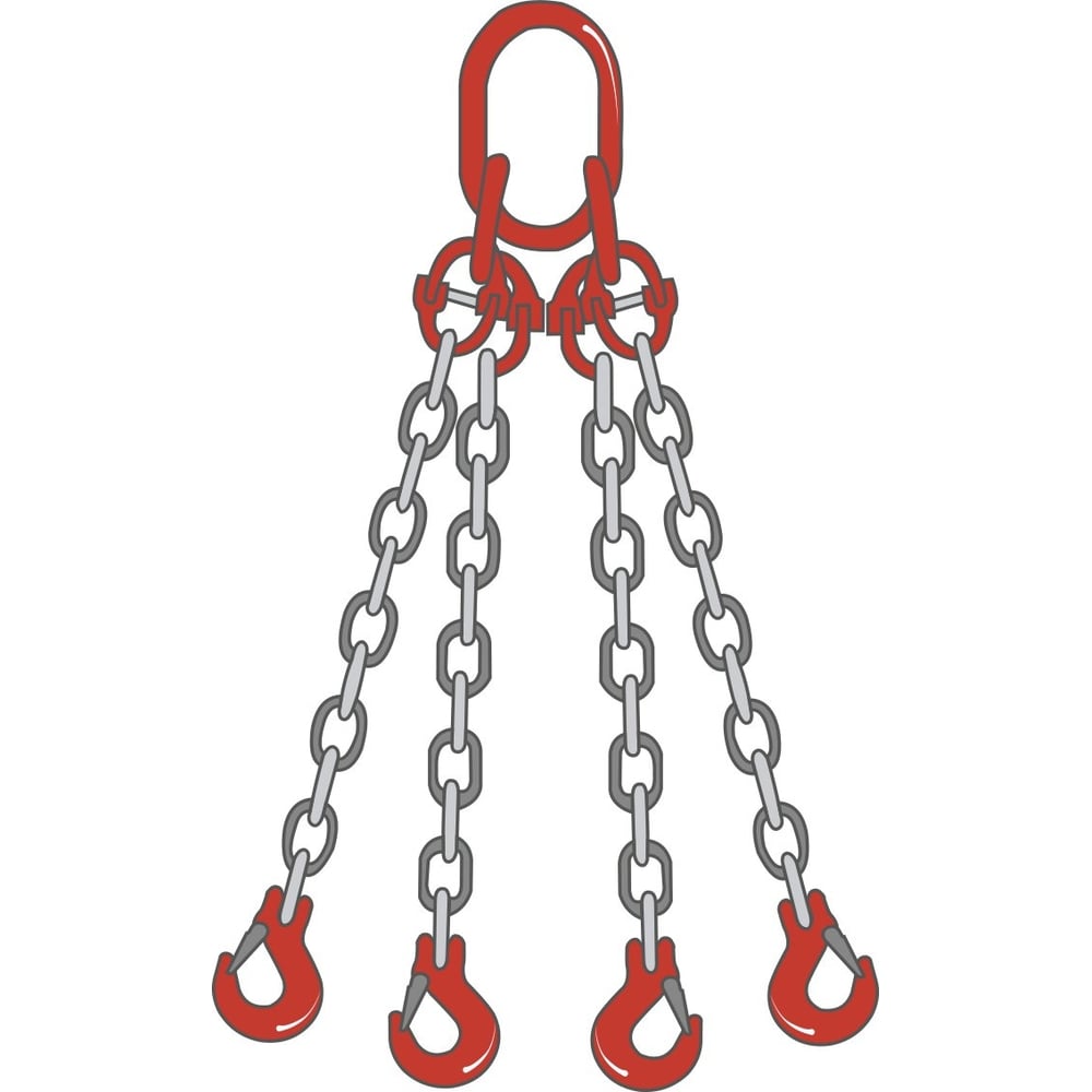 Изображение товара Цепной четырехветвевой строп ТамбовТехСнаб 4СЦ 26.5 т 2.5 м