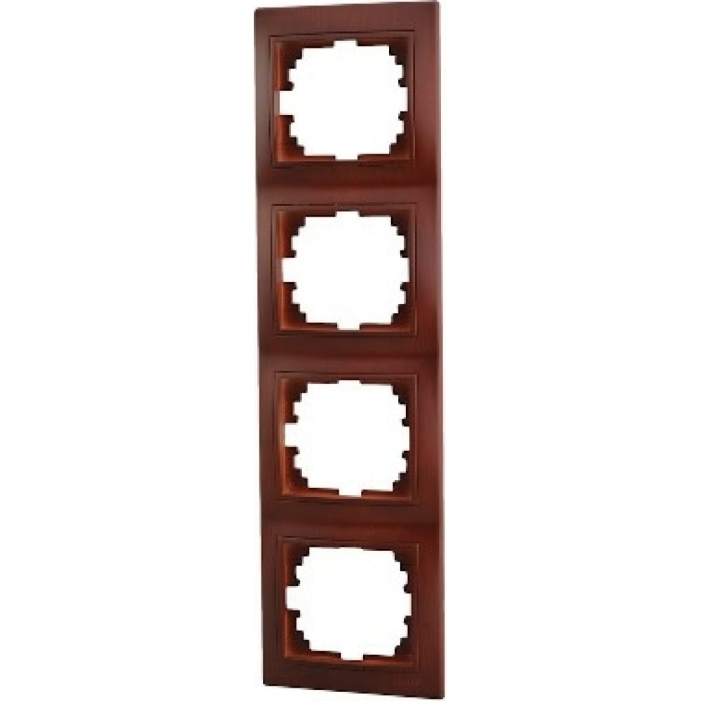 4-ая вертикальная рамка Lezard кашпо деревянное 26×5×40 см с 5 колбами 15 см рамка экстра слим красный дарим красиво