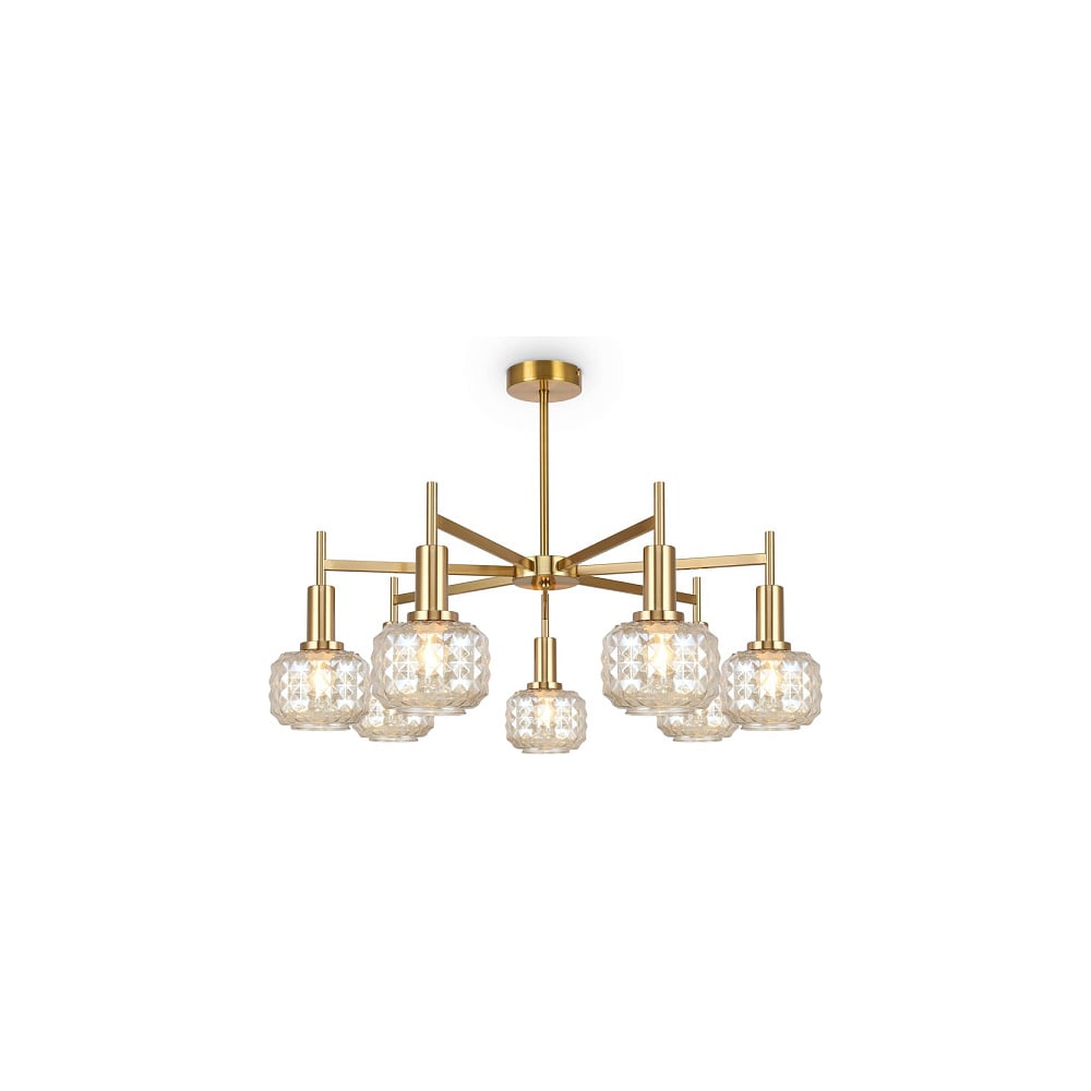 Изображение товара Потолочный светильник Freya Fero латунь 7ламп по 40Вт дизайн классический