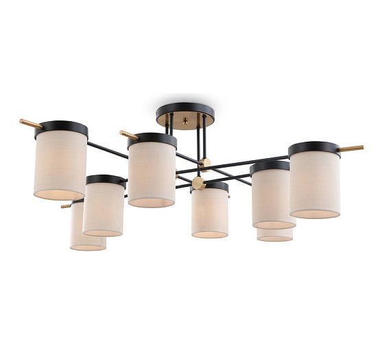 Изображение товара Потолочный светильник Freya Bogy Черный Металл FR5377CL-08B