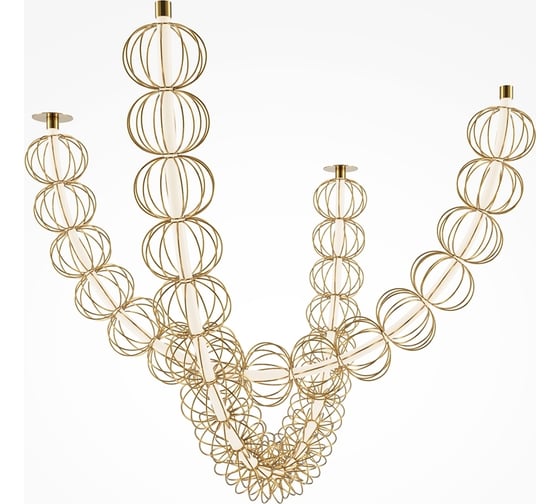 Изображение товара Подвесной светильник MAYTONI Golden Cage Металл Золото MOD216PL-L42G3K