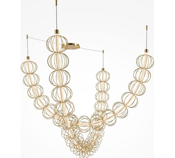 Изображение товара Подвесной светильник MAYTONI Golden Cage Металл Золото MOD216PL-L55G3K
