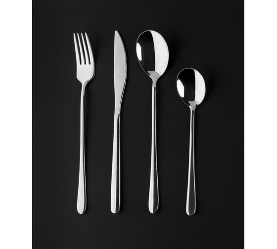 Изображение товара Набор столовых приборов PERFECTO LINEA 24 шт., глянцевый, серия Prestige 21-240110P