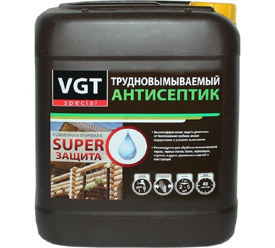 Изображение товара Трудновымываемый антисептик VGT 5 кг 11602970