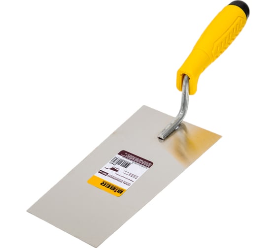 Изображение товара Кельма BIBER трапециевидная нержавеющая сталь, пластиковая рукоятка 200мм тов-191423