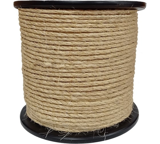 Изображение товара Веревка сизалевая Сибшнур диаметр 22 мм 30 м на катушке 10339