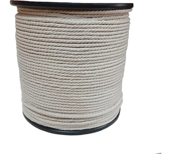 Изображение товара Веревка Сибшнур ХБ 8 мм 500 м на катушке 10341