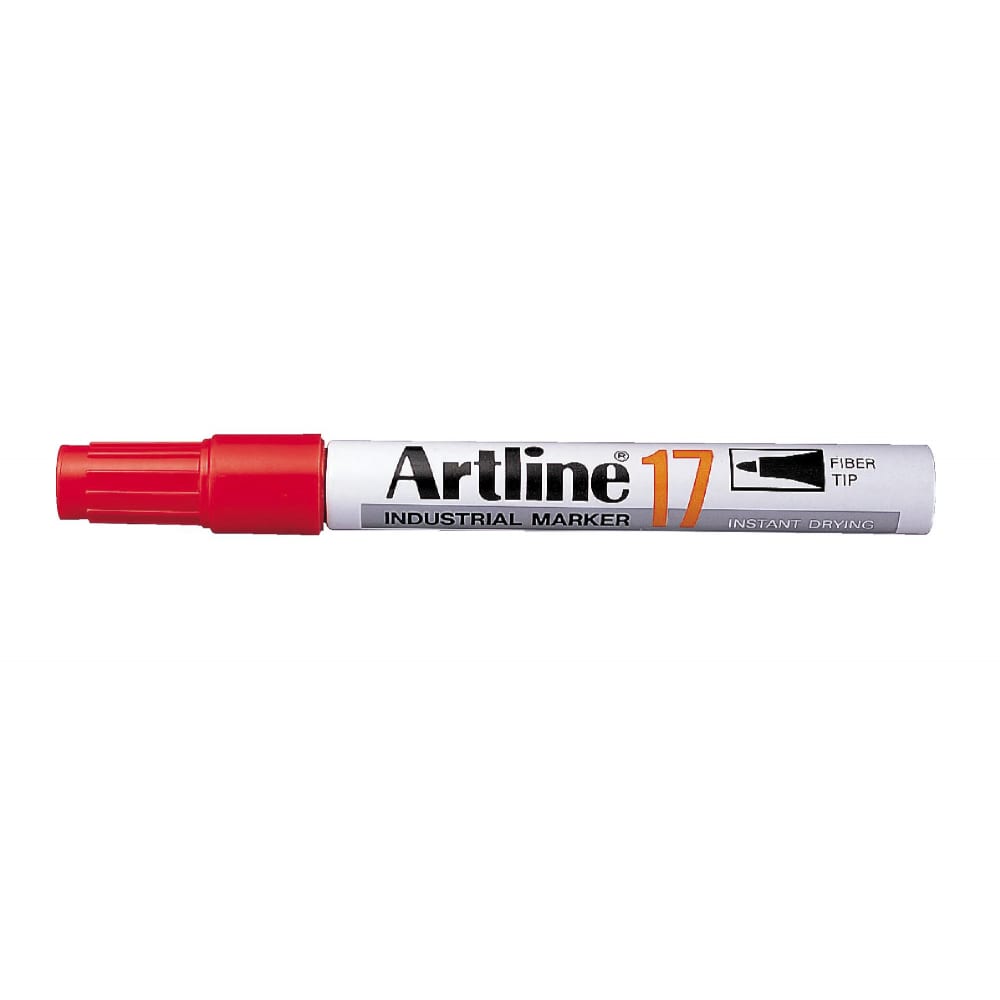 Индустриальный перманентный быстросохнущий маркер artline industrial marker 1, 5 мм, красный ek17-086  - купить со скидкой
