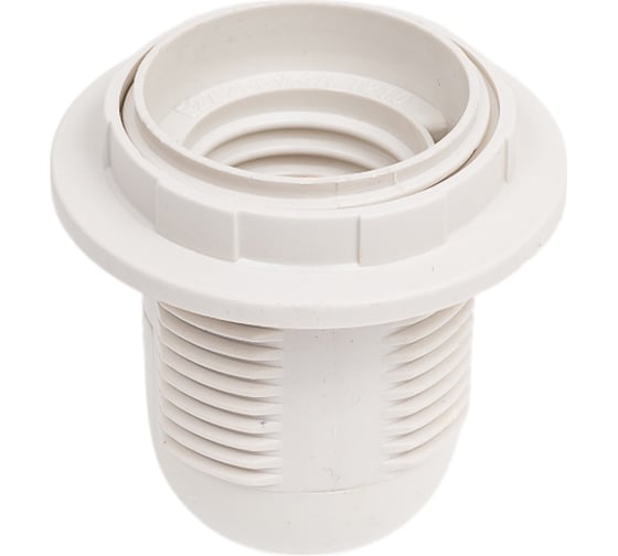 Изображение товара Патрон Е27 ЮПИТЕР термостойкий пластик с кольцом, белый JP7702-08