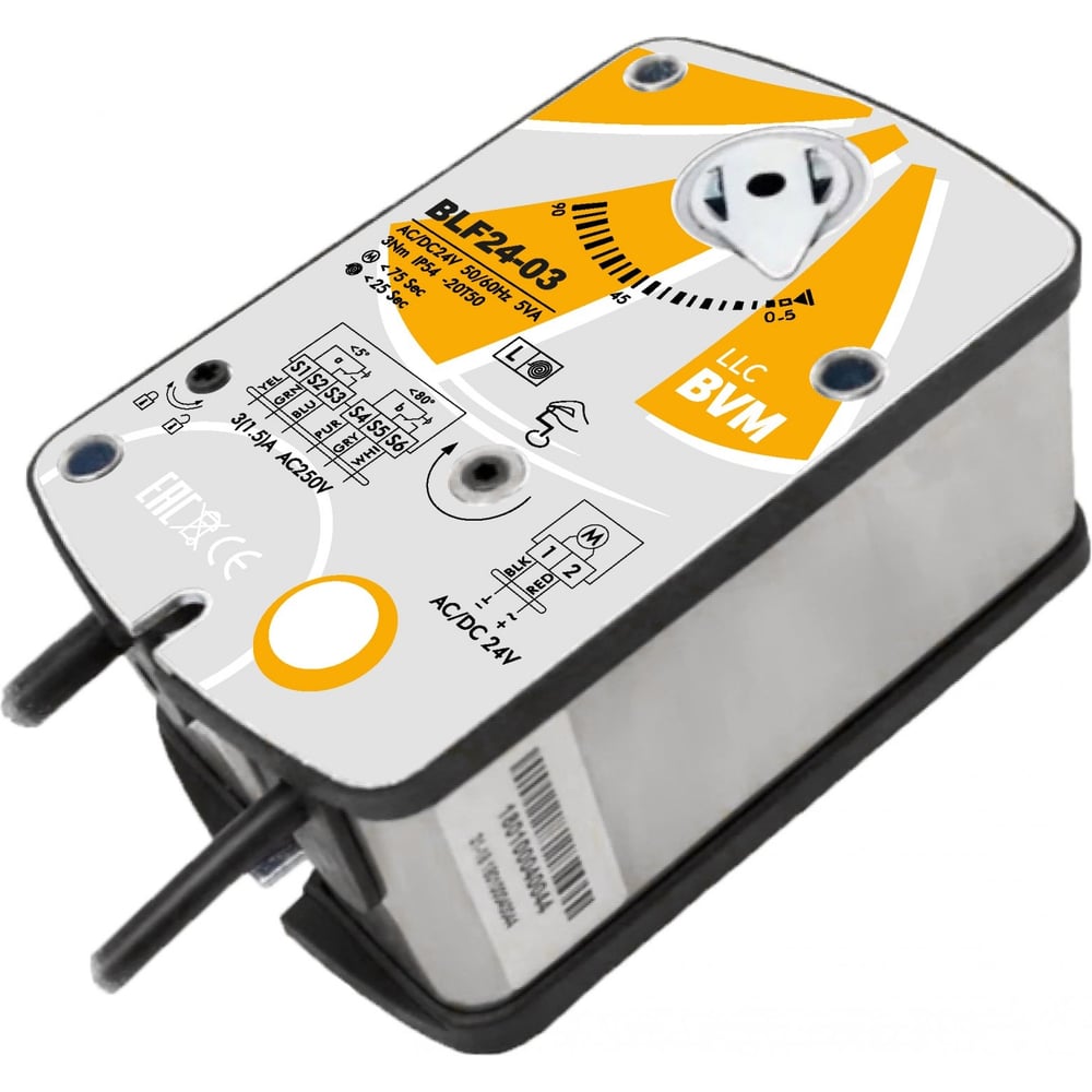 Изображение товара Электропривод для противопожарных клапанов BVM BLF24-03 24 В IP54