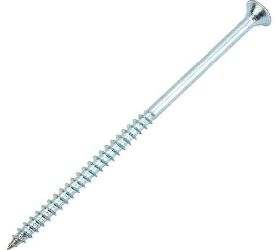 Изображение товара Саморез КРЕП-КОМП белый цинк POZY 6х120 50шт бд6120ф