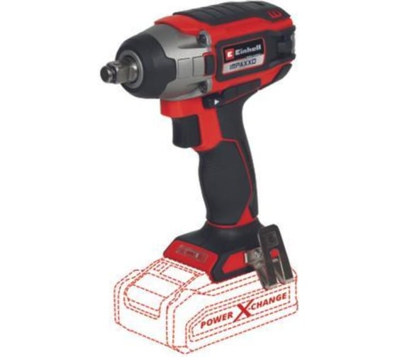 Изображение товара Гайковерт ударный аккумуляторный Einhell PXC Impaxxo 18/230, 18В, BL, 230Нм, 1/2, без АКК и ЗУ 4510080