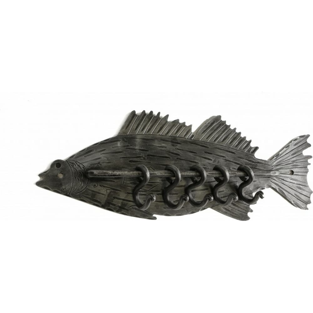 Настенная кованая вешалка Covali 3d латунь рыба литье фигурка животные ретро стиль металл скульптура украшения подарок