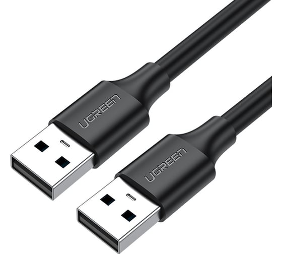 Изображение товара Кабель Ugreen US102 (10310) USB 2.0 A Male to A Male Cable длина: 1,5м. цвет: черный 10310_