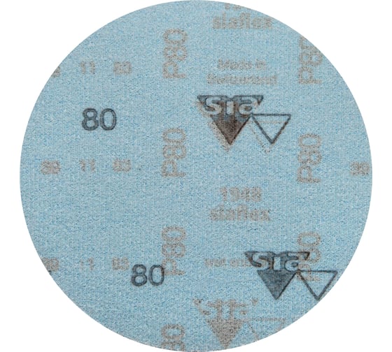 Изображение товара Круг шлифовальный на липучке siaflex 1948 (50 шт; 125 мм; без отверстий; P80) sia Abrasives sf50-125-0-080