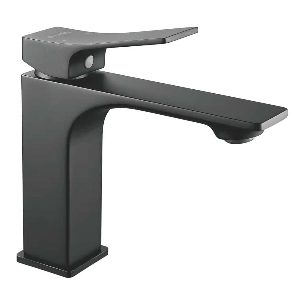 Изображение товара Смеситель для умывальника SHEVANIK S6101H черный однорычажный стиль современный