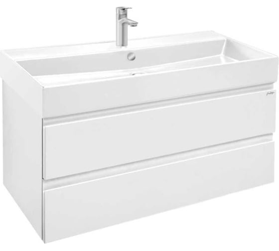 Изображение товара Тумба для раковины JACOB DELAFON MADELEINE 100 см, блестящий белый EB1318-J5 00000128282