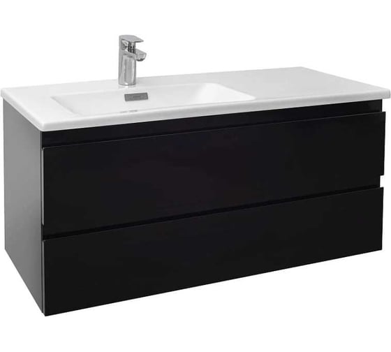 Изображение товара Тумба для раковины JACOB DELAFON MADELEINE 100 см, матовый черный EB1318-J53 00000128284