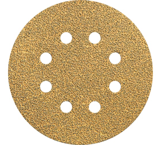 Изображение товара Круг шлифовальный на липучке siaone 1944 (5+1 шт; 125 мм; 8 отверстий; P40) sia Abrasives so6-125-8-040