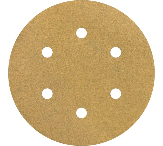 Изображение товара Круг шлифовальный на липучке siaone 1944 (5+1 шт; 150 мм; 6 отверстий; P150) sia Abrasives so6-150-6-150